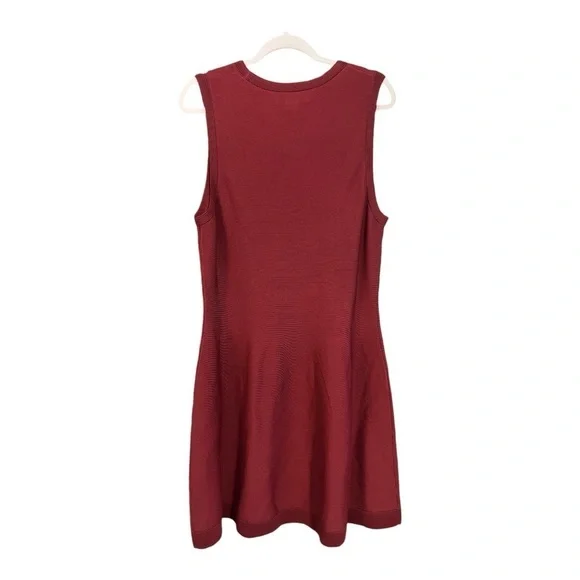 Gal Meets Glam Joan Ribbed Sleeveless‎ Deep Red Dress Size XL D01 - Picture 2 of 5